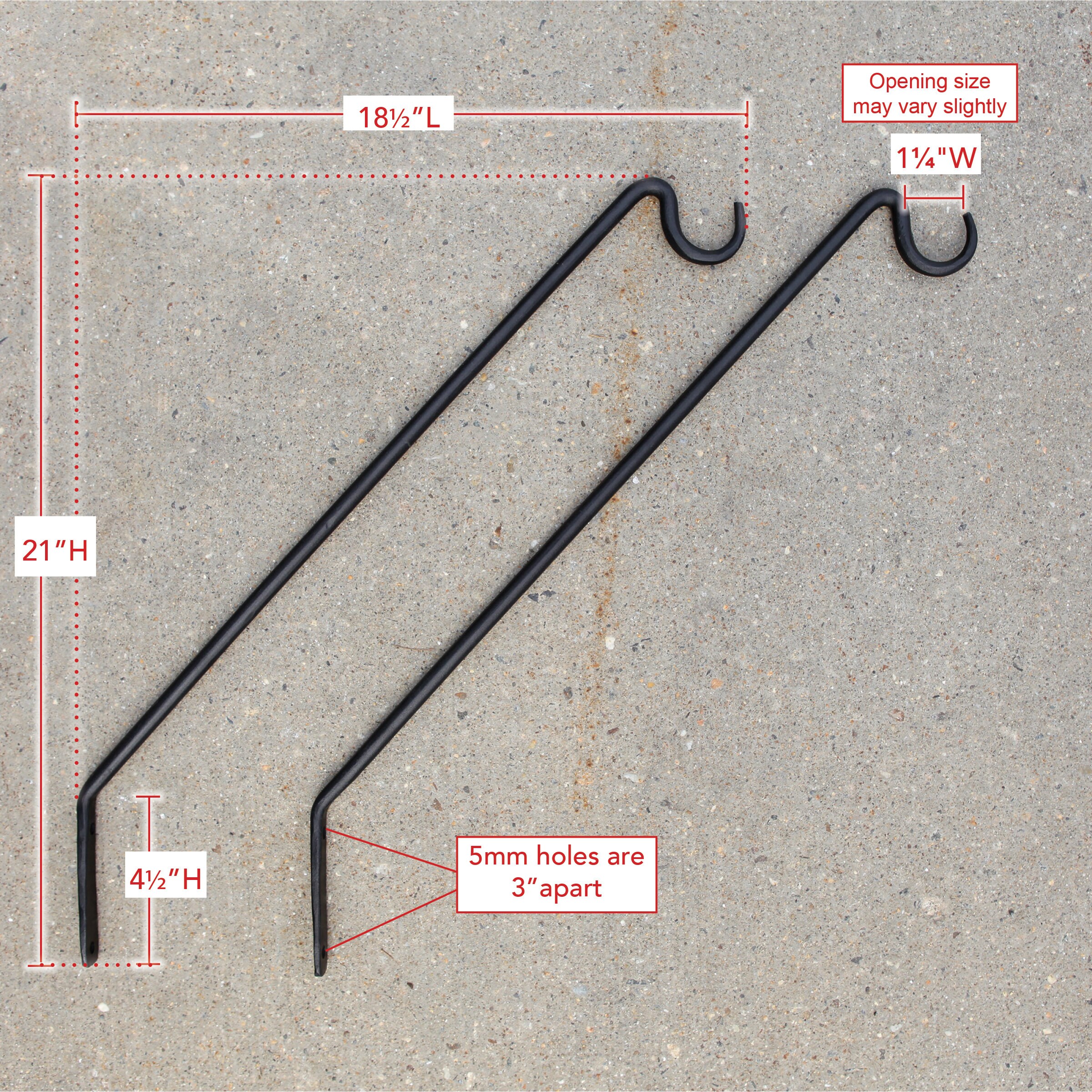 Les crochets muraux BRACKET Ensemble de 2, TIPTOE