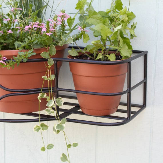 Pack De 2 Ganchos Ajustables Colgantes Para Macetas Y Balcones – Metal Acero Pintado, Varios Colores