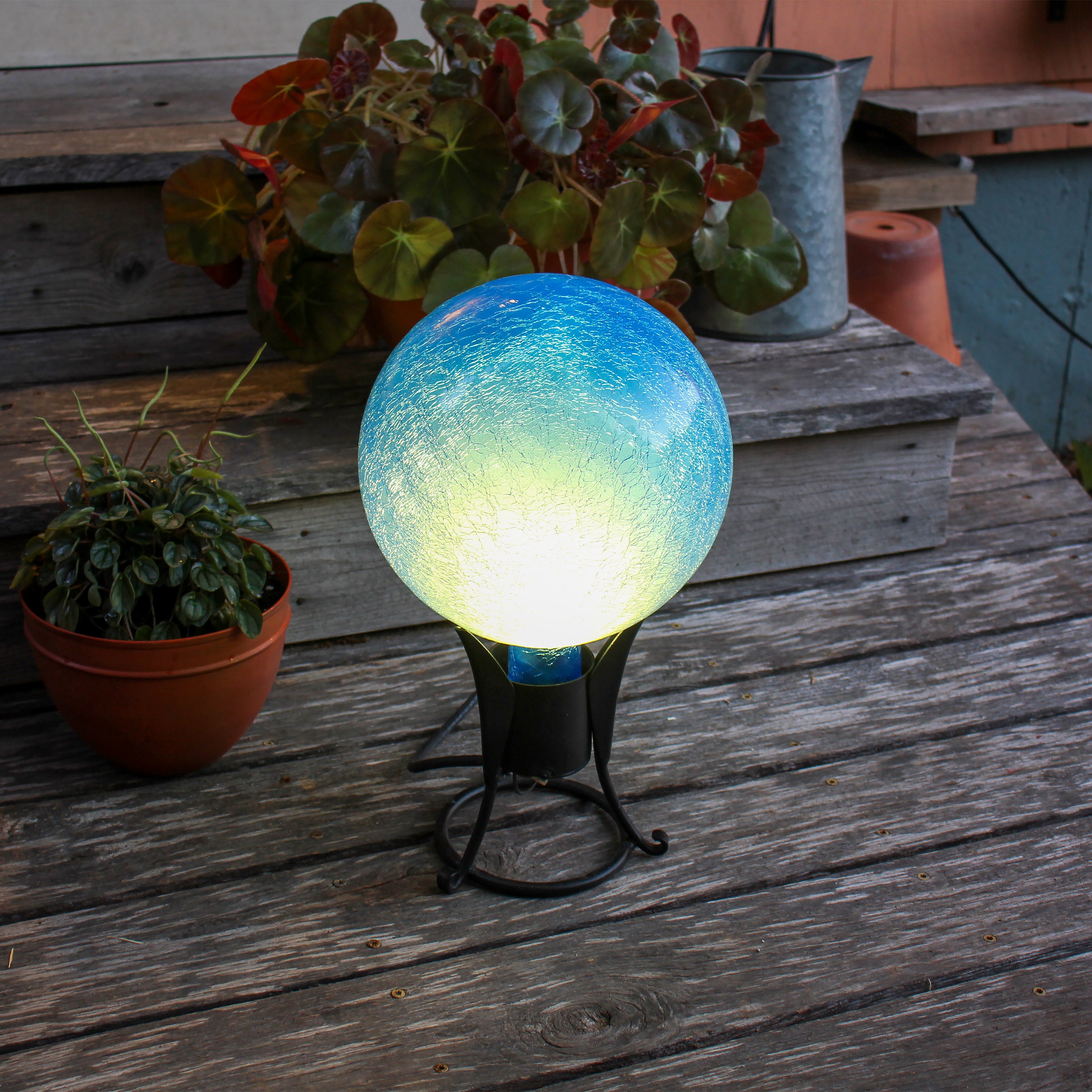 Crackle glass globe deals