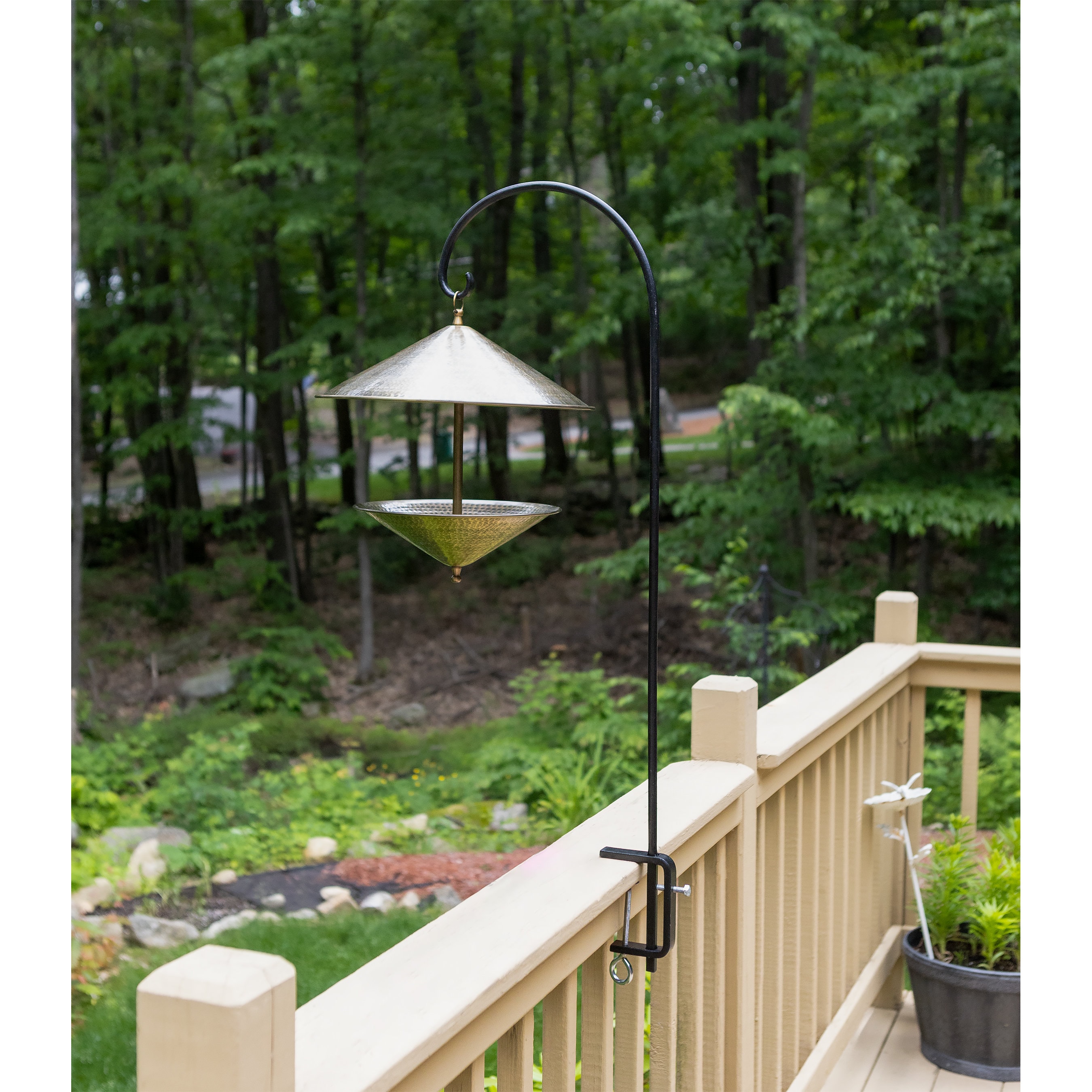 Deck clamp 2025 bird feeder hook