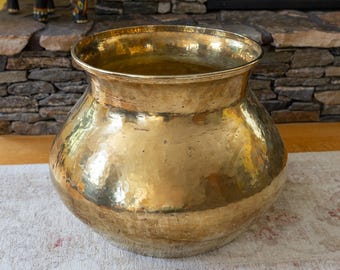 Sample Sale! Large Vintage Brass Vessel
