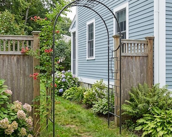 Four Square Wrought Iron Arbor Garden Arch, 98"H