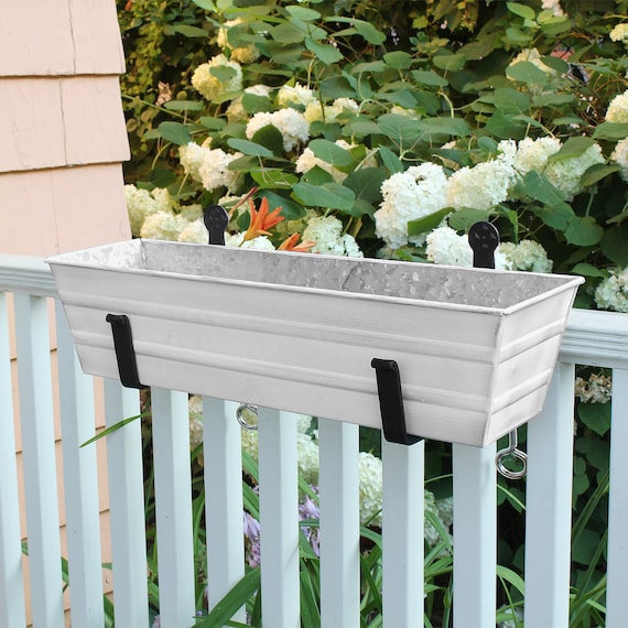Soporte Para Macetas Colgantes VANZACK - Hierro, 51x19x15cm, Para Balcón O Jardín