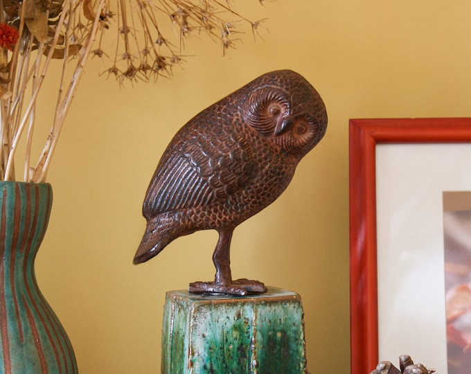 Saw Whet Owl Statue Sculpture