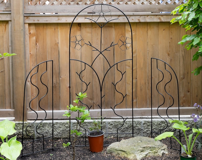 Flower & Vines Trellis with optional Side Panels