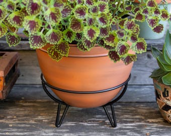 Orbit Modern Plant Stand with Flower Pot Planter