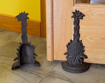 SAMPLE- Pair of Pineapple Cast Iron Door Stops