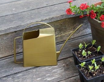 Modern Handmade Solid Brass Watering Can