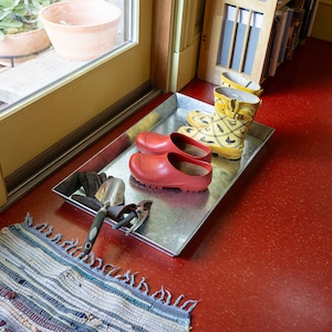 Galvanized Steel Plant Tray #2, Rectangular