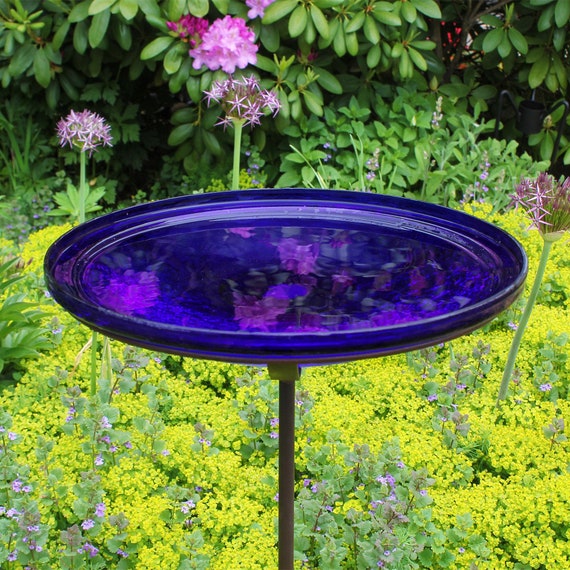 Glass bird baths discount