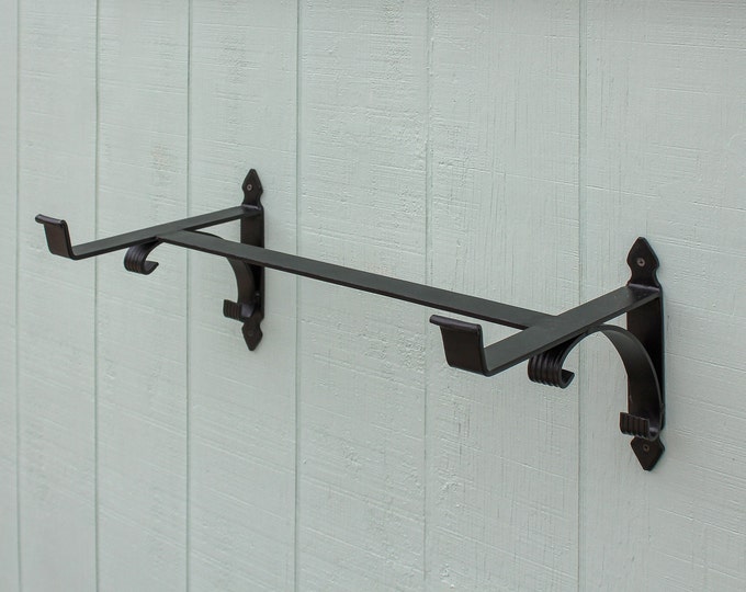 Window-Flower Box Bracket, Decorative Wrought Iron