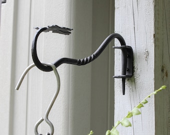 Maple Leaf Swivel Wall Bracket Wrought Iron Hook