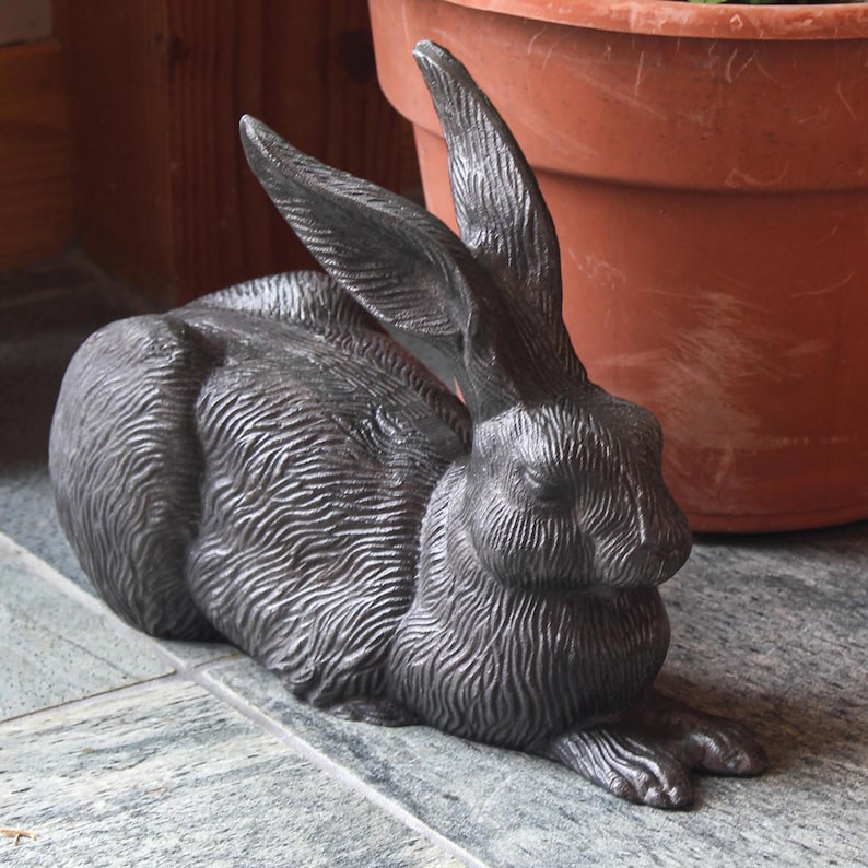 Rabbit Garden Statue Sculpture - Etsy