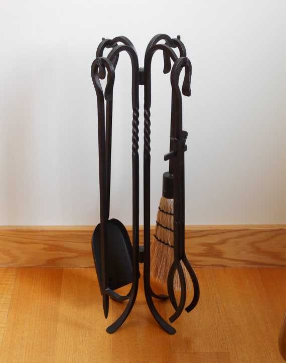 26 Wrought Iron Fireplace Tool Set Shepherds Hook - Etsy