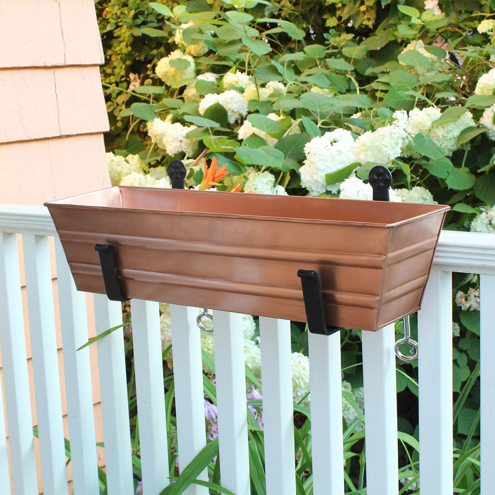22l Copper Clampon Flower Window Box Planter for Etsy