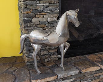 Sample Sale! Folk Art Horse Sculpture