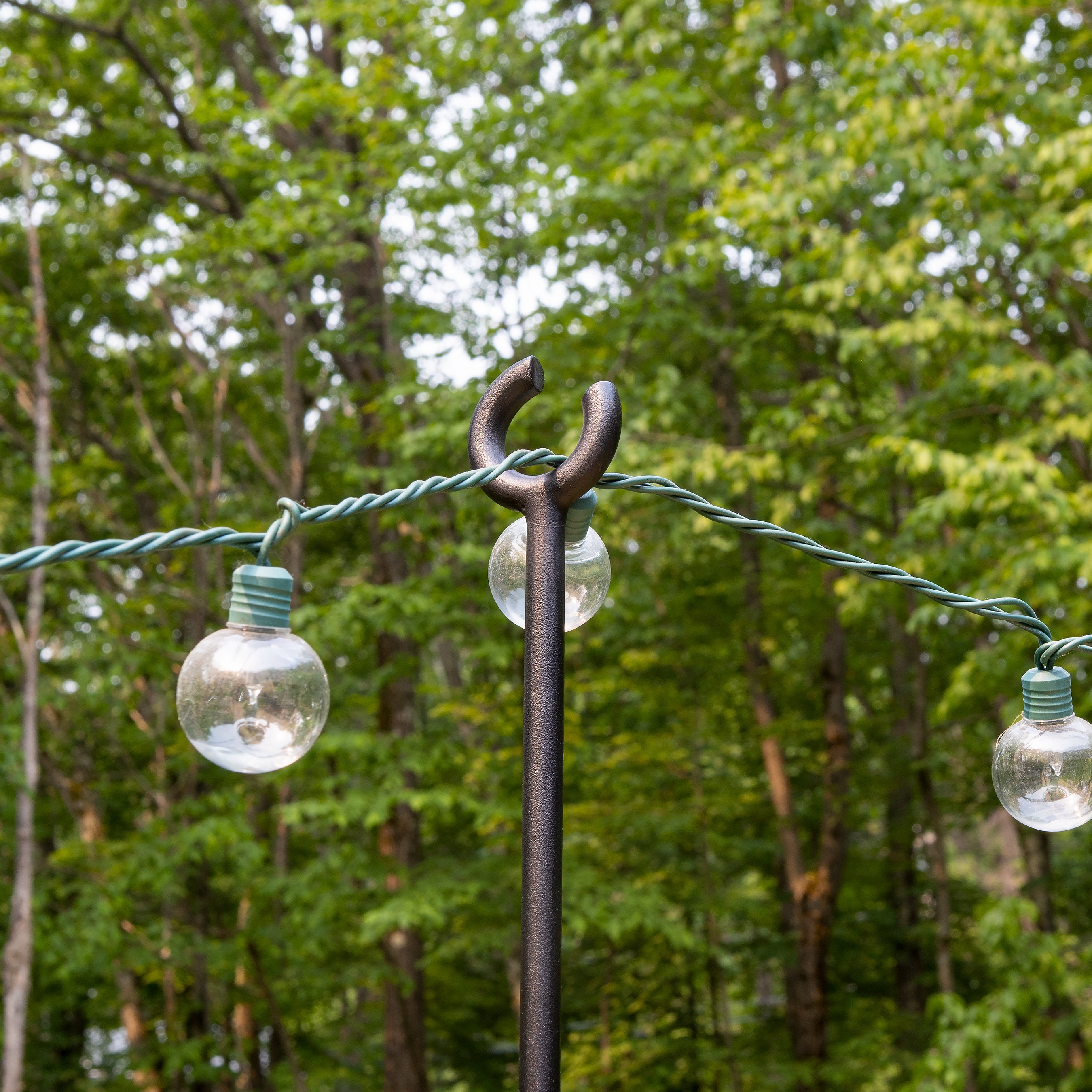 Adjustable String Light Poles Outdoor Garden Decor