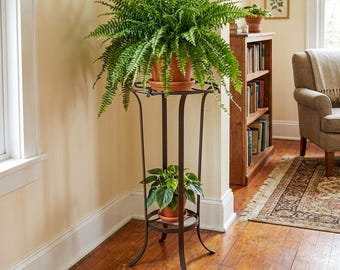 Fern Plant Stand Wrought Iron indoor/outdoor, 29"H