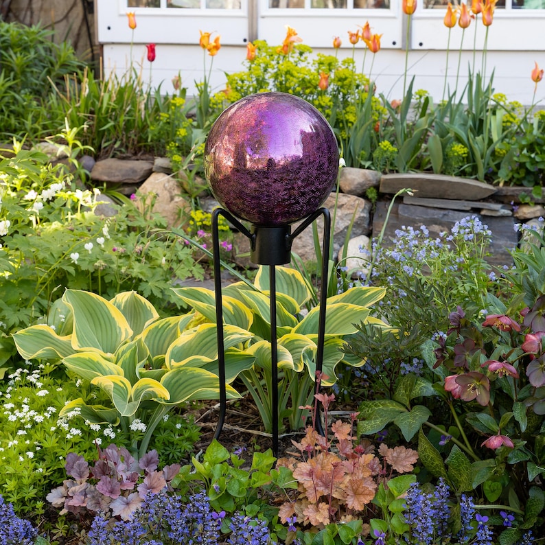 Purple garden and outdoor - Purple gazing ball
