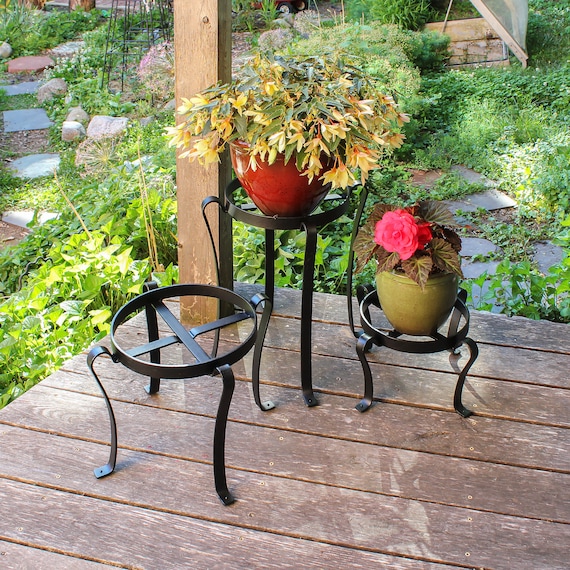 Wrought iron on sale plant stand
