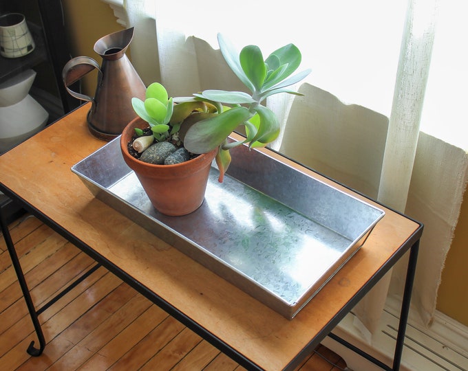 Galvanized Steel Tray, Rectangular 20 x 9 1/2"