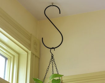 2-Wrought Iron S-Hanger Hooks (Set of TWO)