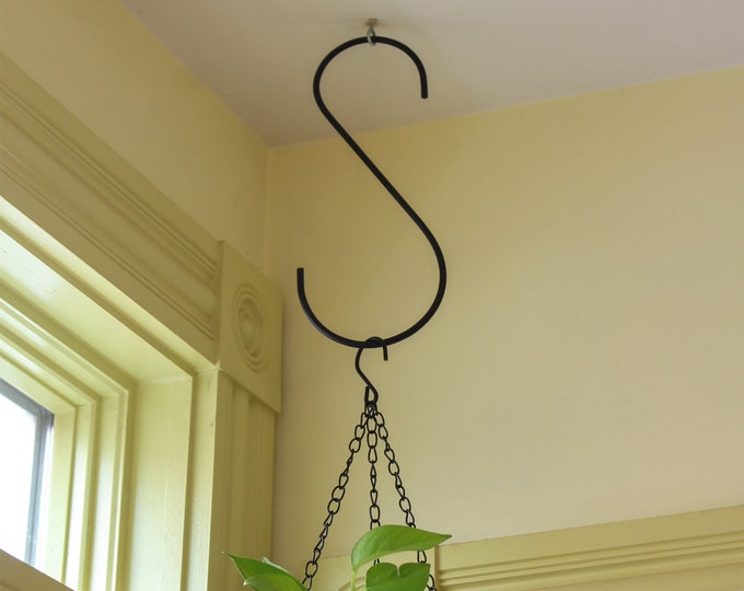 2-Wrought Iron S-Hanger Hooks (Set of TWO)