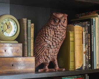 Great Horned Owl Statue Sculpture