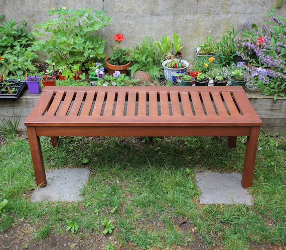 Natural eucalyptus formentera outdoor occasional bench deals