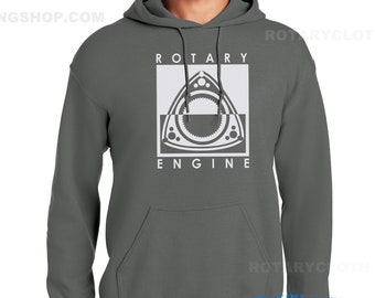 Rotary Cycle - Mazda Rotary Engine  Sweatshirt - Pullover RX7 Hoodie - Wankel -  Rotary Engine -Rx8 - cosmo
