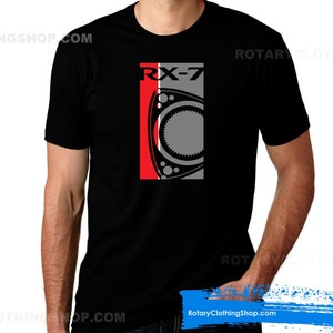 Mazda Rx7 Racing T-shirt -Rx7 T-shirt -12A - 13B - Fc - Rx7 Fd3s - Rx8 - Rx3 - Rotary Engine