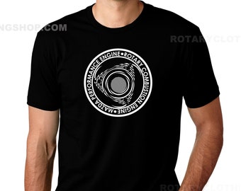 Spinning Rotor- Mazda Rx-7 T-shirt - Rotary power - Wankel -Rx8 - Mazda Repu