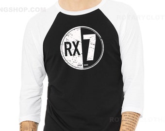 Rx7 Vintage - Rx7 Baseball T-shirt - Vintage logo- Rx7 - Unisex T-shirt - Rx7 Shirt