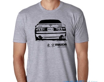 Mazda Rx-7 Fc T-shirt - Jdm Legend collection- wankel Engine - Rotary power - Rx7 T-shirt