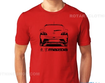 MazdaSpeed3 T-shirt- Mazda 3 Series - sport hatchback - Men Top - Limited