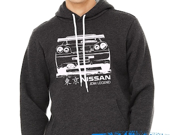 Skyline Hoodie - Nissan sweater - Nissan GTR - JDM Legend collection - R34 hoodie