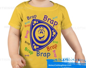 Brap Brap Baby - Rotary engine T-shirt- Toddler Rotary T-shirt- Mazda Rx7 Toddler T-shirt