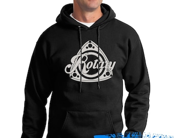 The Rotary life- Mazda Rotary engine Hoodie - Wankel - Rx7 hoodie- Rx8 - Rx3 - Repu -Mazda Cosmo