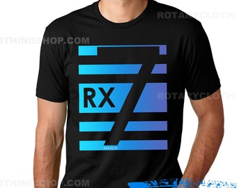 RX7 Stripes Next Gen - Mazda RX7 Tshirt - Wankel - Rotary Engine