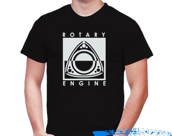 Rotary Cycle - Mazda Rotary Engine  Tshirt - Wankel  -Rx7 T-shirt