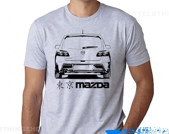 MazdaSpeed3 T-shirt- Mazda3 First Gen - sport hatchback - Mazda3 Shirt - Limited