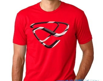 Mazda Rx7 Efini T-shirt -Efini Edge collection- Rotary engine - 13B - Rx7 T-shirt - Red and blue