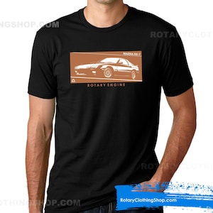 Mazda Rx-7 Turbo 2 T-shirt - Rx7 Fc3s T-shirt - Jdm Legend collection- wankel Engine - Rx7 Turbo II T-shirt