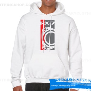 Mazda Rx-7 Sweater - Mazda Pullover Hoodie - Unisex -Rx7 Sweatshirt - Wankel - Drehmotor