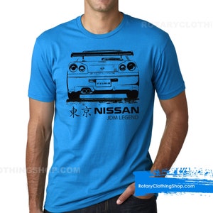 Nissan Skyline T-shirt GTR  R34- Jdm Legend collection - Nismo Tshirt BNR34