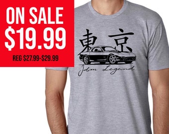 The Mazda Rx7 FD T-shirt - Rx7 FD3S - Rotary power - Wankel - Rx7 shirt