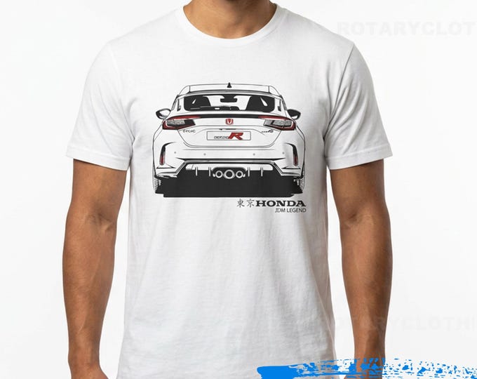 Featured listing image: Honda Civic Type R T-shirt | Jdm Legend collection | Civic T-shirt | Civic Apparel | Type R FL5