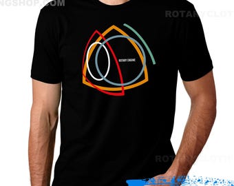 Rotary Engine T-shirt - Abstract Design - Mazdaspeed - Rotary fan- Rx7 T-shirt - Mazda T-shirt