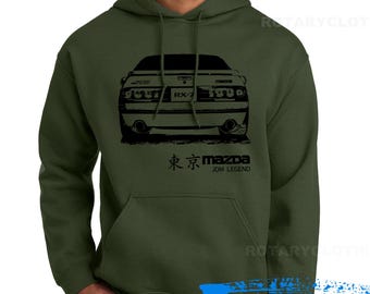 Mazda Rx-7 FC Sweater - Jdm Legend- Rx7 hoodie- Rotary power vehicles - wankel