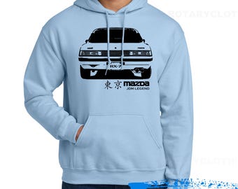 Mazda Rx-7 FB Sweater - Jdm Legend collection-First Generation RX7 hoodie- Rotary power vehicles